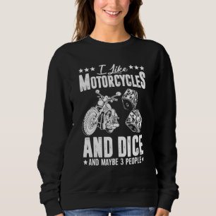 I Like Motorcycles And Dice Motorcycle Tee For Men