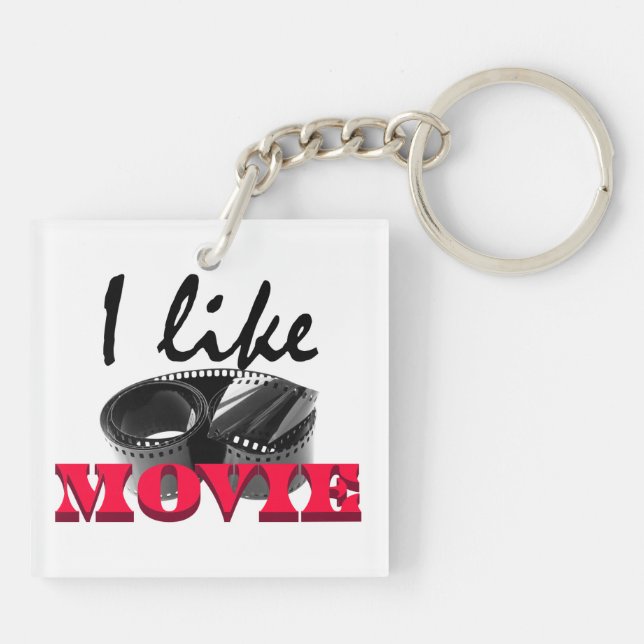 I like movie key ring (Back)