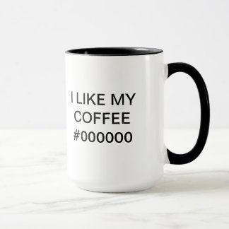 I LIKE MY COFFEE #000000 - Mug for Webdesigners