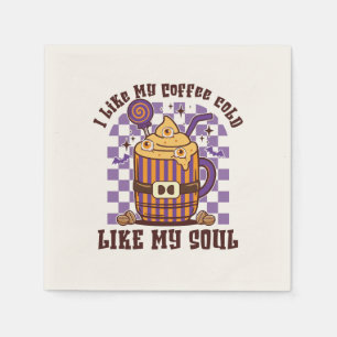 I Like My Coffee Cold Napkin