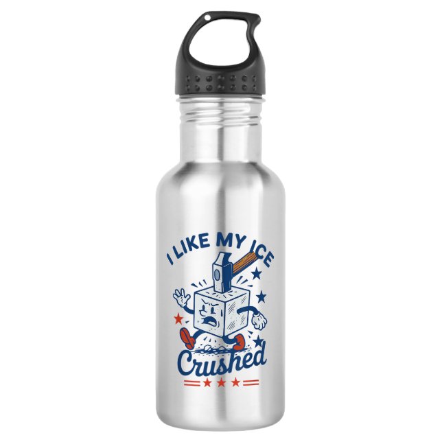 I Like My Ice Crushed 532 Ml Water Bottle (Front)