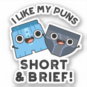 I Like My Puns Short And Brief Funny Underwear Pun