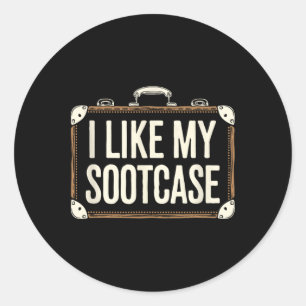 I Like My Suitcase Trump Viral Internet Humour Byr Classic Round Sticker