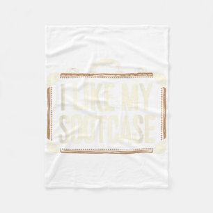 I Like My Suitcase Trump Viral Internet Humour Byr Fleece Blanket