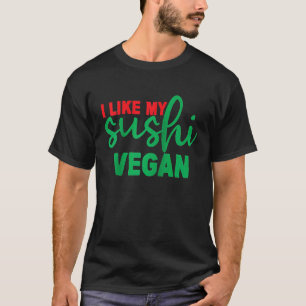 I Like My Sushi Vegan Raglan T-Shirt
