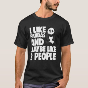 I Like Pandas 2 People Women Bear Panda Love T-Shirt