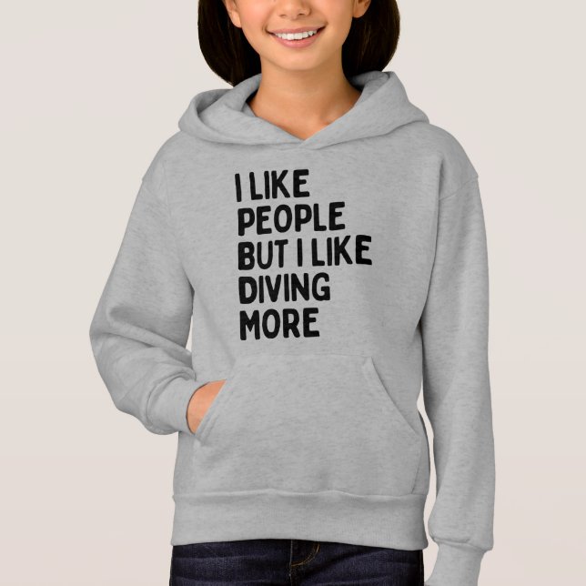 I like people - diving - BonW (4500x5500) (Front)