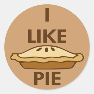 I Like Pie Classic Round Sticker