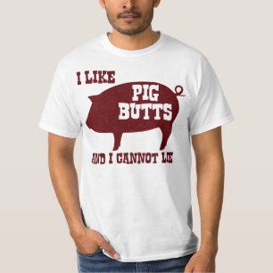 I like Pig Butts and I Cannot Lie BBQ Bacon T-Shirt