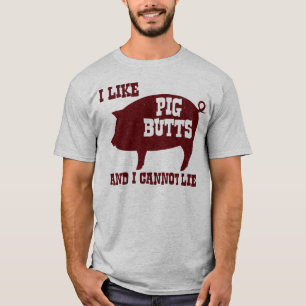 I like Pig Butts and I Cannot Lie BBQ Bacon T-Shirt