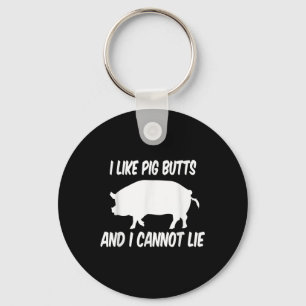 I Like Pig Butts Barbecue Bbq Key Ring