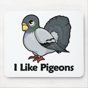I Like Pigeons Mouse Pad
