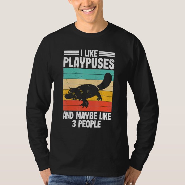 I Like Platypus  Pltypus Pladapus Platypus Kids T-Shirt (Front)