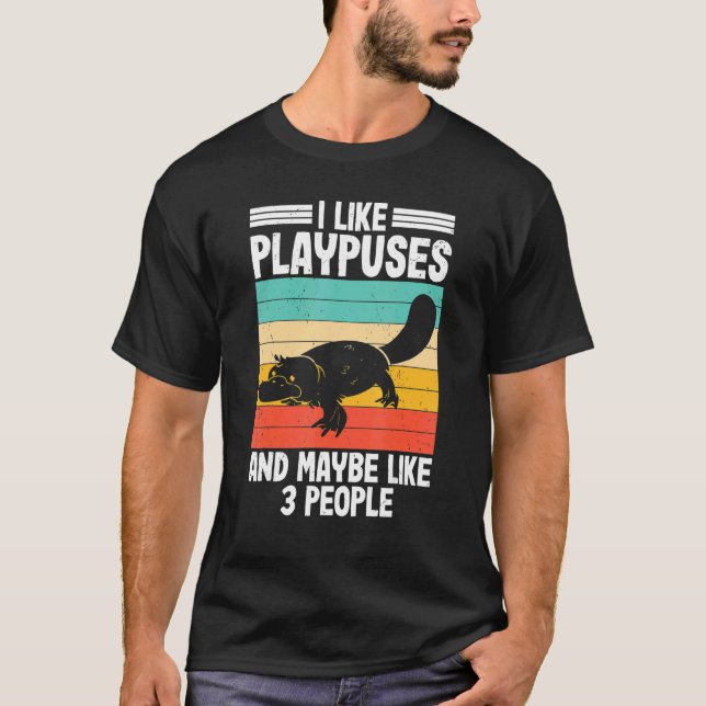I Like Platypus  Pltypus Pladapus Platypus Kids T-Shirt (Front)