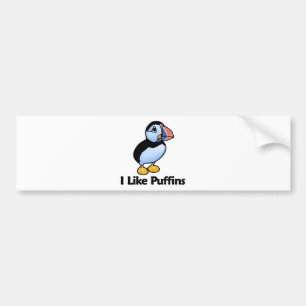 I Like Puffins Bumper Sticker