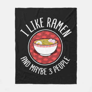 I Like Ramen Japanese Noodles Anime Lover Fleece Blanket