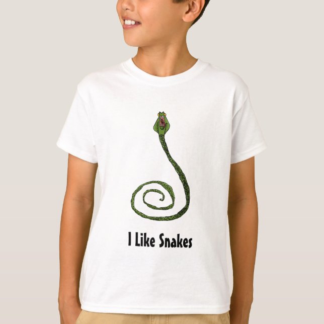 I Like Snakes T-Shirt (Front)
