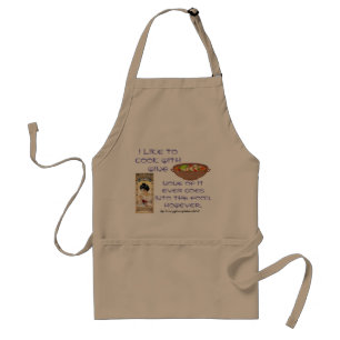 "I like to cook with Wine" Standard Apron