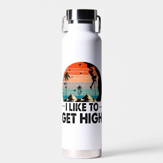 I Like to Get High climbing  Water Bottle