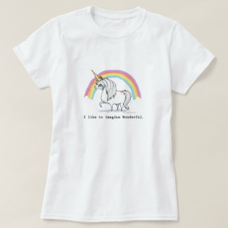 I Like to Imagine Wonderful Unicorn Women's T-Shirt