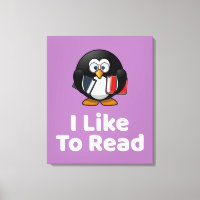 I Like To Read Penguin Funny Reading