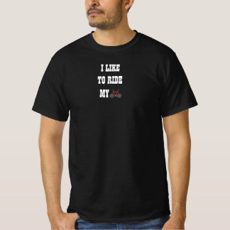 I Like To Ride My Bike Emoji Customizable T-Shirt