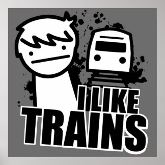 I Like Trains asdfmovie Poster