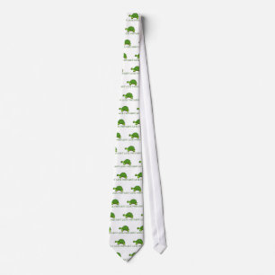 I Like Turtles Green Cute Tie