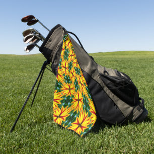 I Like Unique Flowers Golf Towel