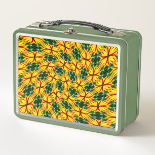 I Like Unique Flowers Metal Lunch Box