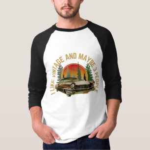 I like vintage and maybe 3 people classic car T-Shirt