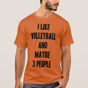 I Like Volleyball And Maybe    People Funny  For V T-Shirt