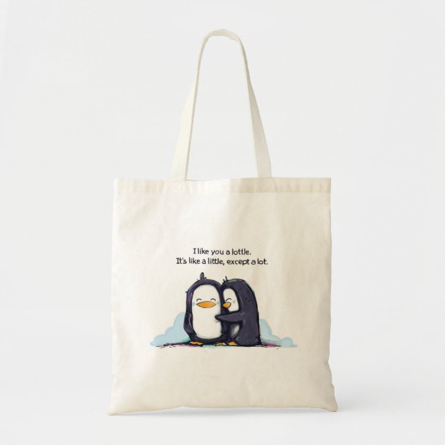 I Like You a Lottle Penguins - Tote (Front)