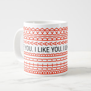 I LIKE YOU BUT Hidden Message Funny Subliminal Mug