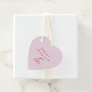 I like you cherry  much Valentines Day Pink  Favour Tags