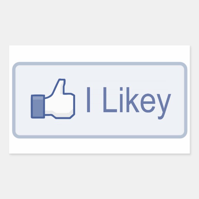 I Likey  Facebook Rectangular Sticker (Front)