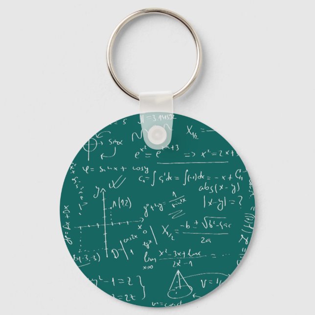 I Live For Math Key Ring (Front)
