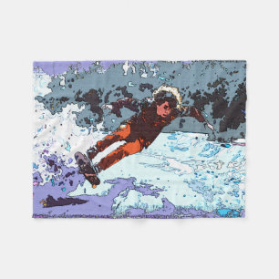 I live For Racing - Skateboard Racing Fleece Blanket