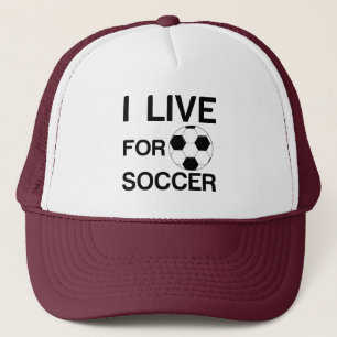 I LIVE FOR SOCCER TRUCKER HAT