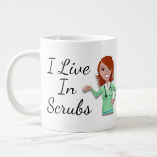 I Live in Scrubs Mug