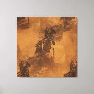 I Live To Barrel Race - Rodeo Event Canvas Print