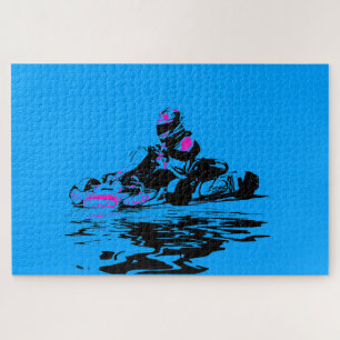 I Live to Kart - Go Kart Racer Jigsaw Puzzle
