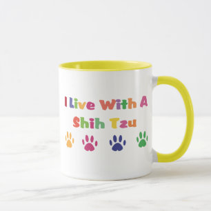 I Live With A Shih Tzu Mug