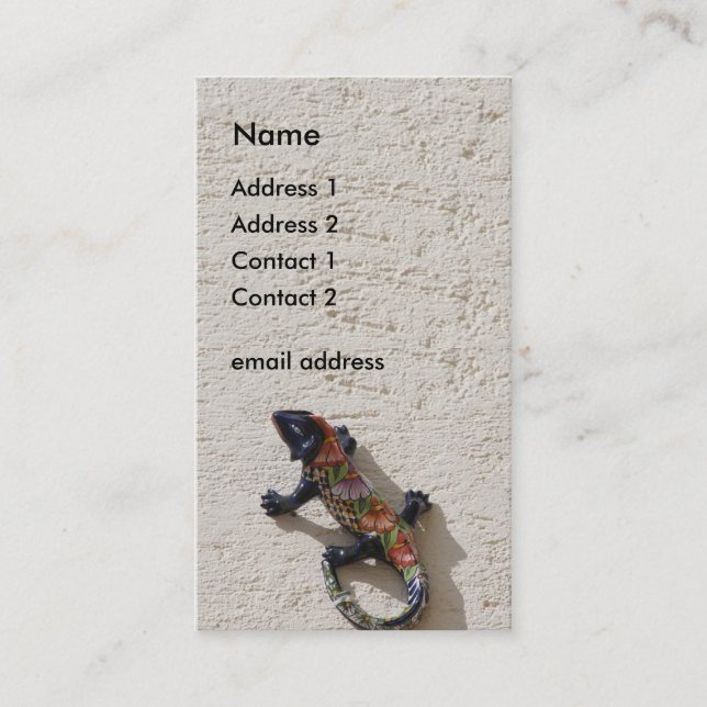 i lizard business card (Front)