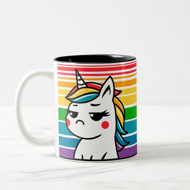 I’ll Get Over It Unicorn Two-Tone Coffee Mug (Left)