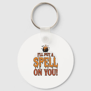 I’ll Put a Spell on You Halloween Cauldron Shirt_1 Key Ring