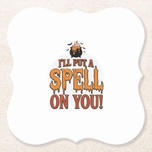 I’ll Put a Spell on You Halloween Cauldron Shirt_1 Paper Coaster