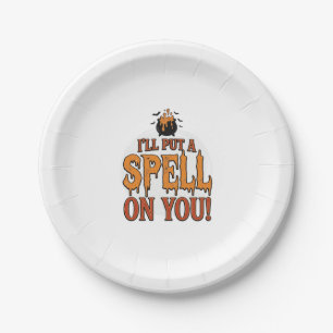 I’ll Put a Spell on You Halloween Cauldron Shirt_1 Paper Plate
