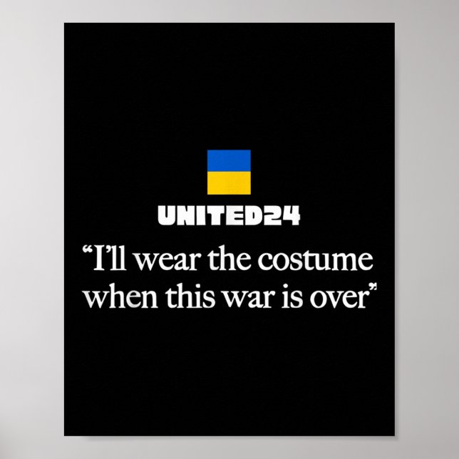 I’ll Wear The Costume When This War Is Over  Poster (Front)