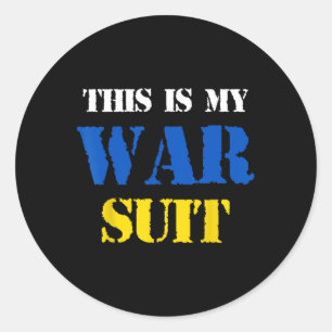 I’ll Wear The Costume When This War Is Over T Shir Classic Round Sticker